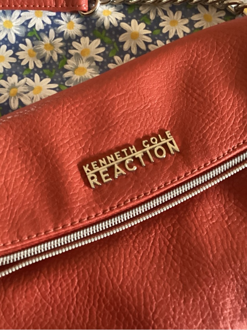 Kenneth Cole Reaction Red Crossbody with Gold Hardware